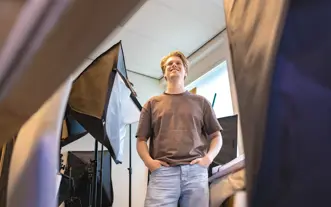 Fotostudio met jongen