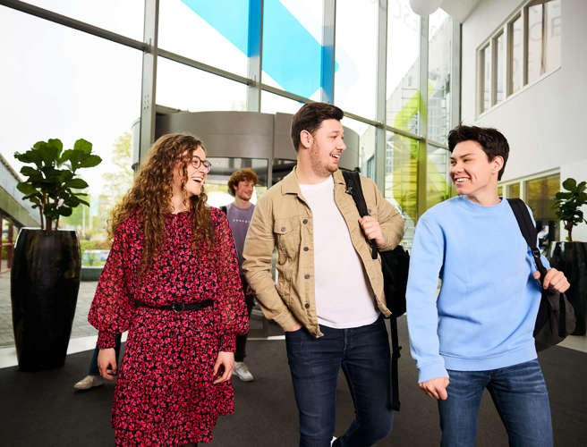 VT clubje vrouw in jurk en 2 mannen