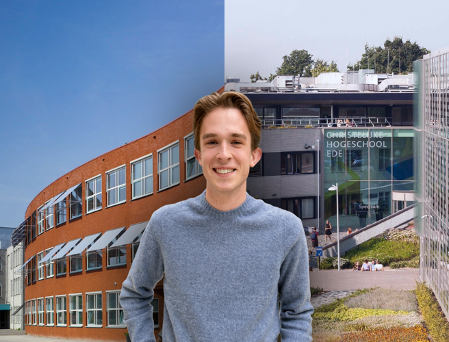 Gijs ging van het Ichthus College naar de CHE